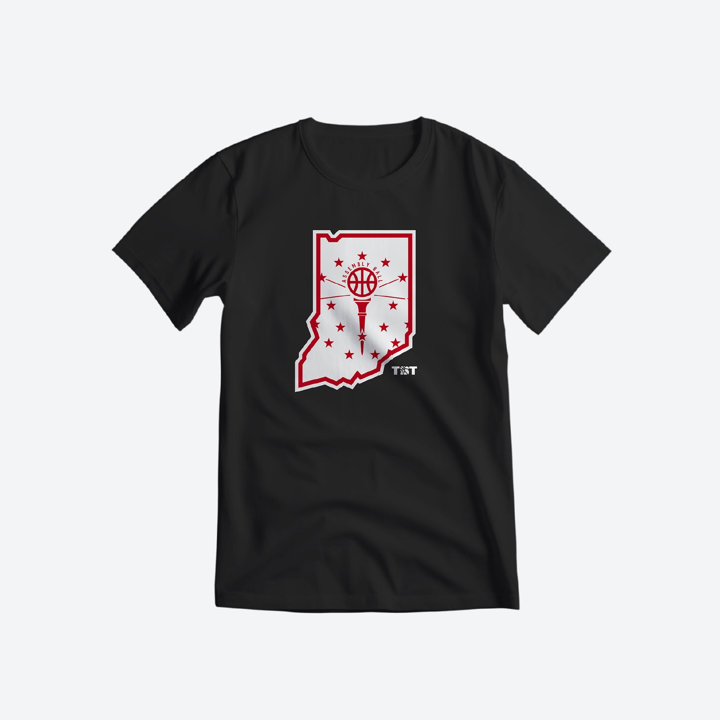 ASSEMBLY BALL STATE FLAG TEE