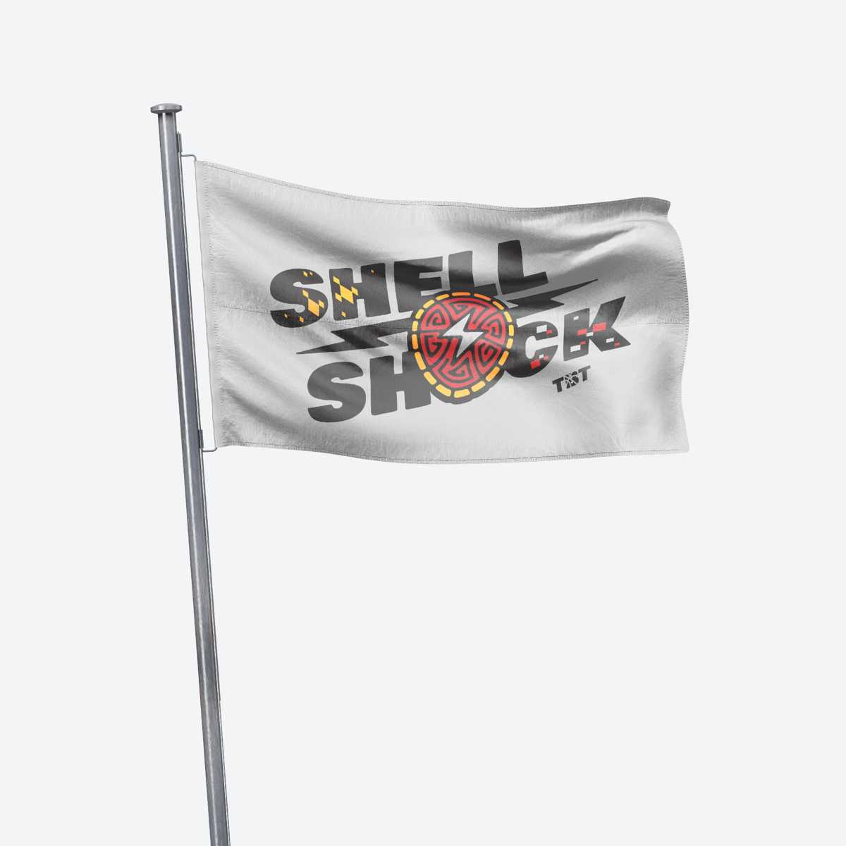 SHELL SHOCK LOGO FLAG – The Basketball Tournament