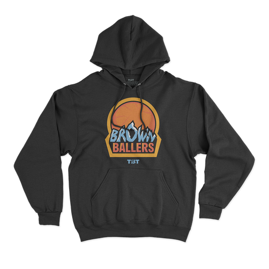 BROWN BALLERS WORDMARK HOODIE