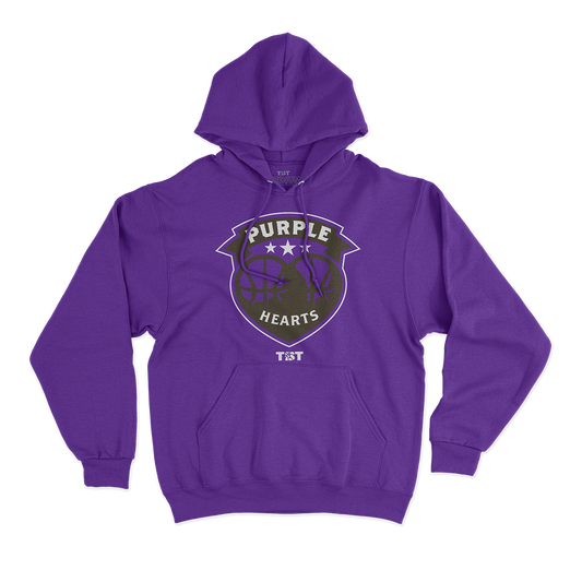 PURPLE HEARTS LOGO HOODIE