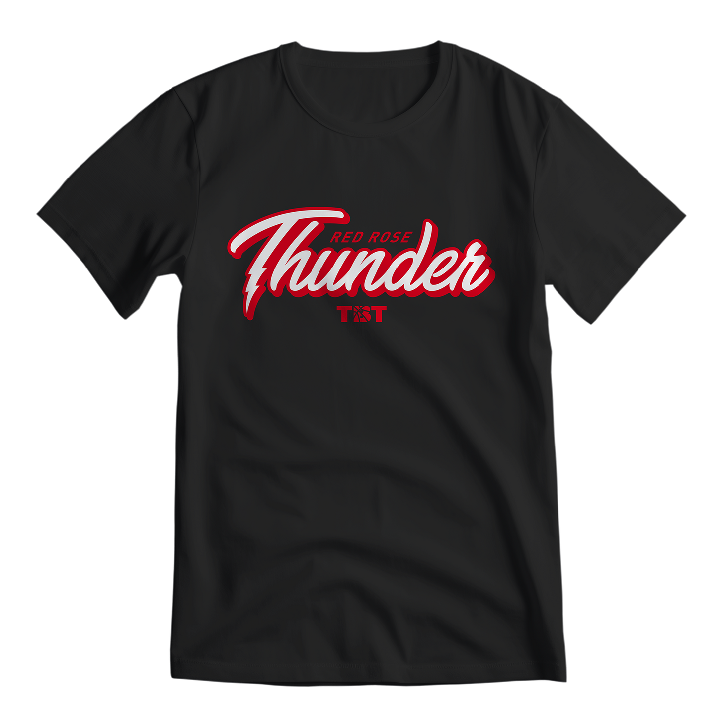 RED ROSE THUNDER WORDMARK TSHIRT