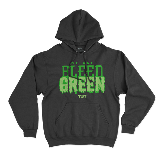 WE ARE BLEED GREEN WORDMARK HOODIE