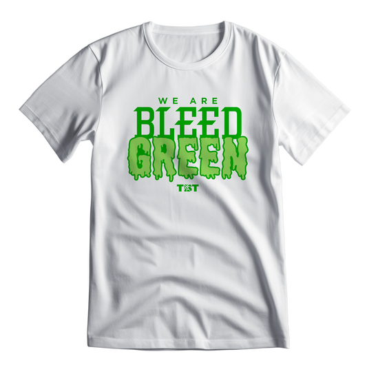 WE ARE BLEED GREEN WORDMARK TSHIRT